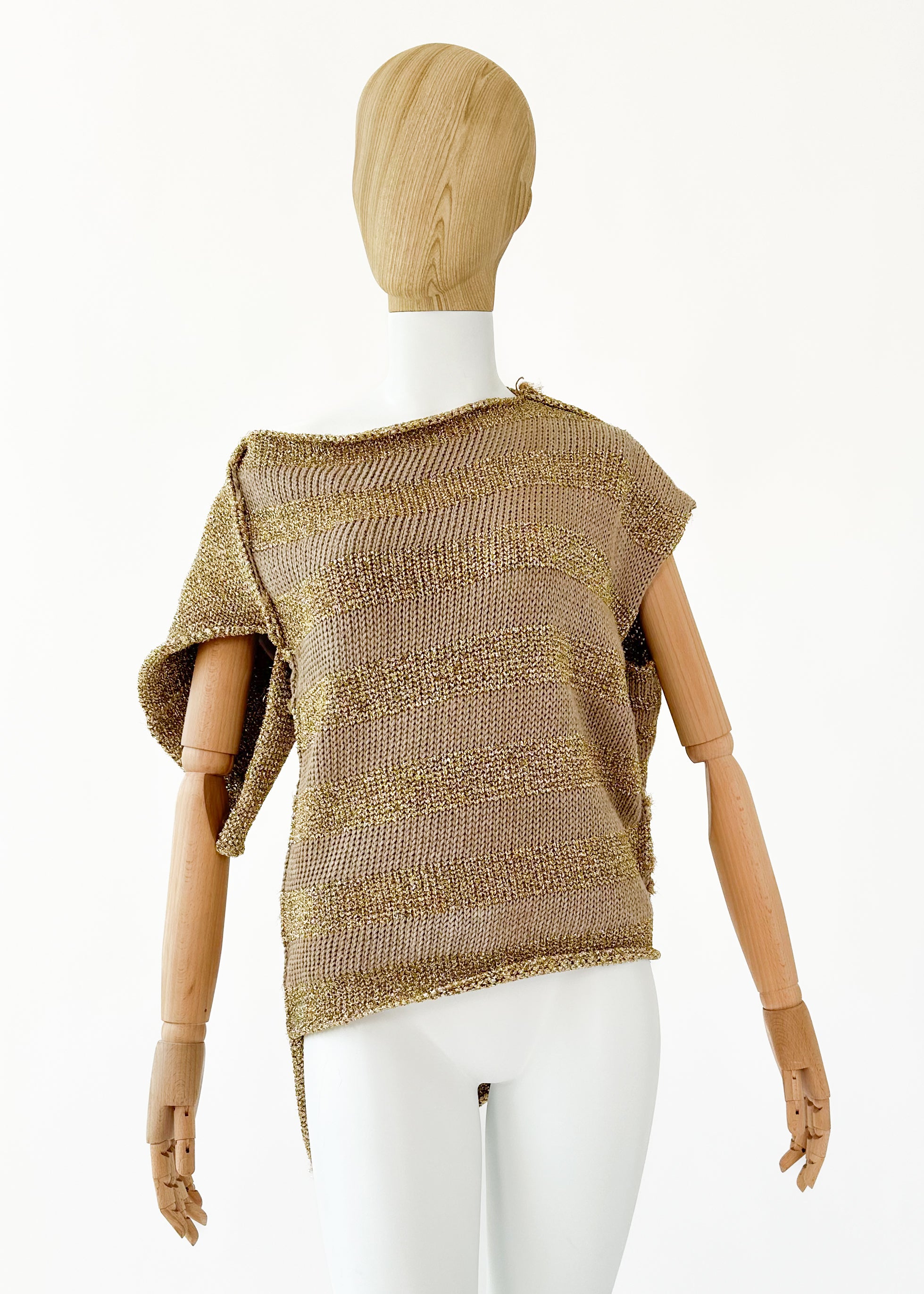 Comme des Garcons Metallic Knit Top Spring 1985