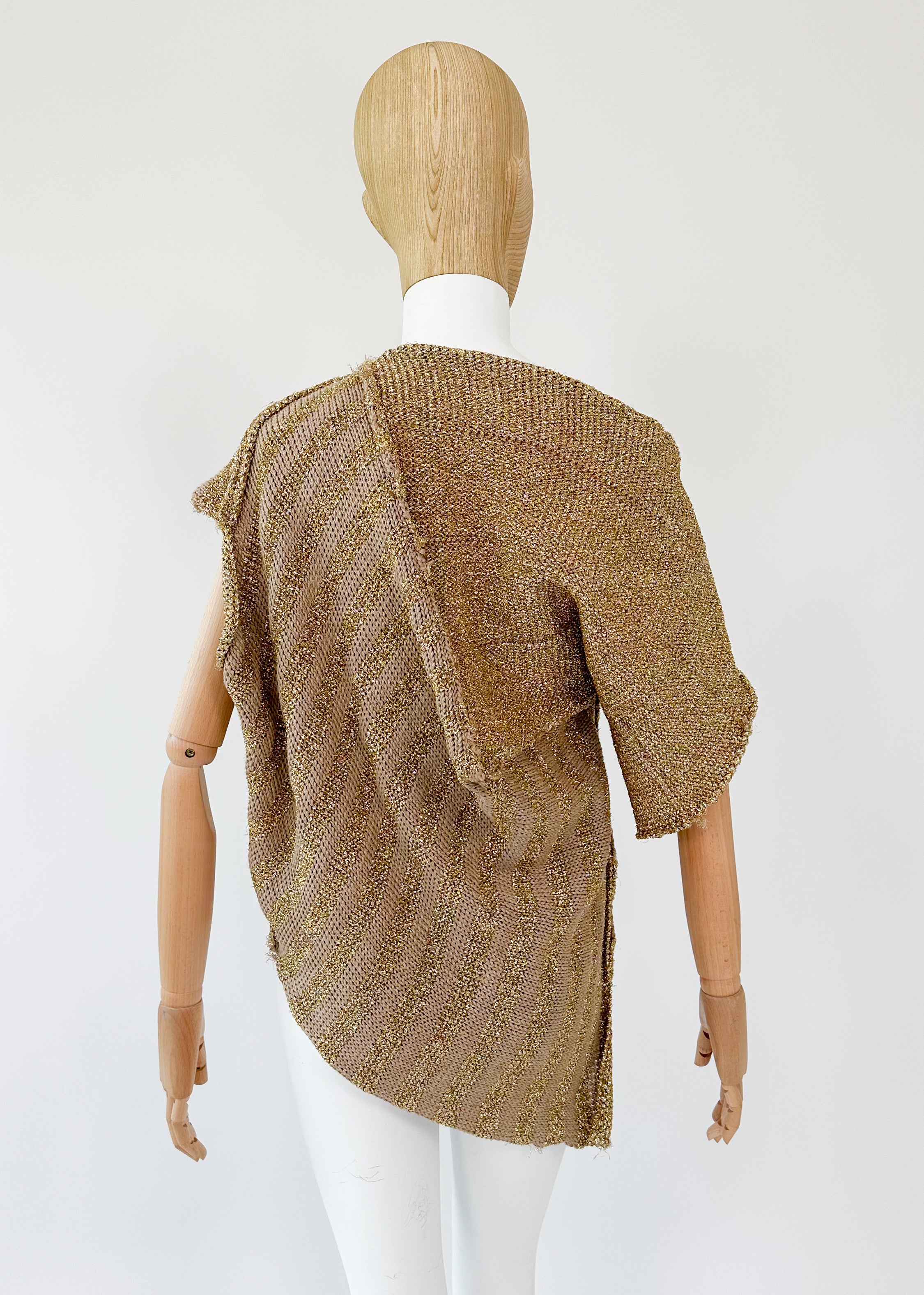 Comme des Garcons Metallic Knit Top Spring 1985