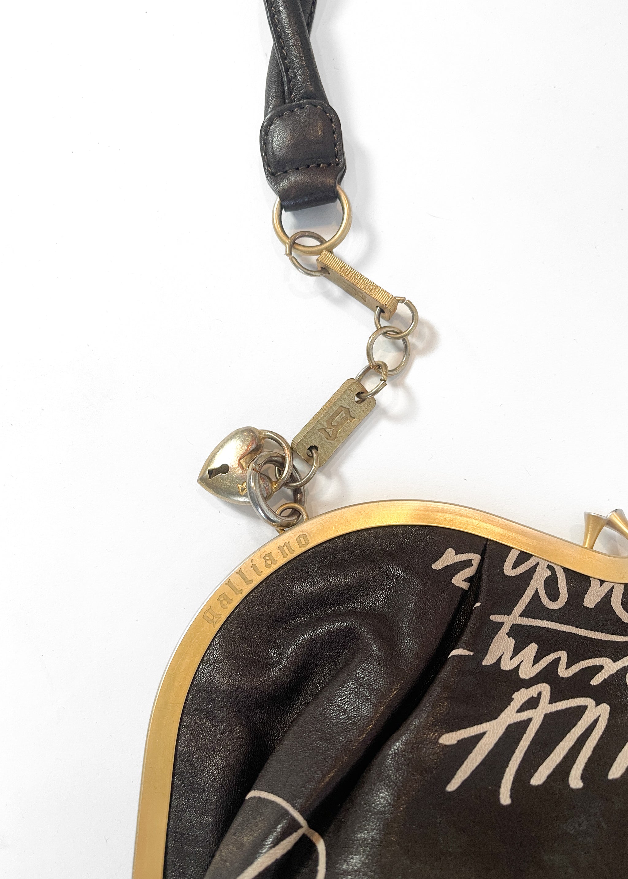 Vintage Galliano 1990s Heart Purse