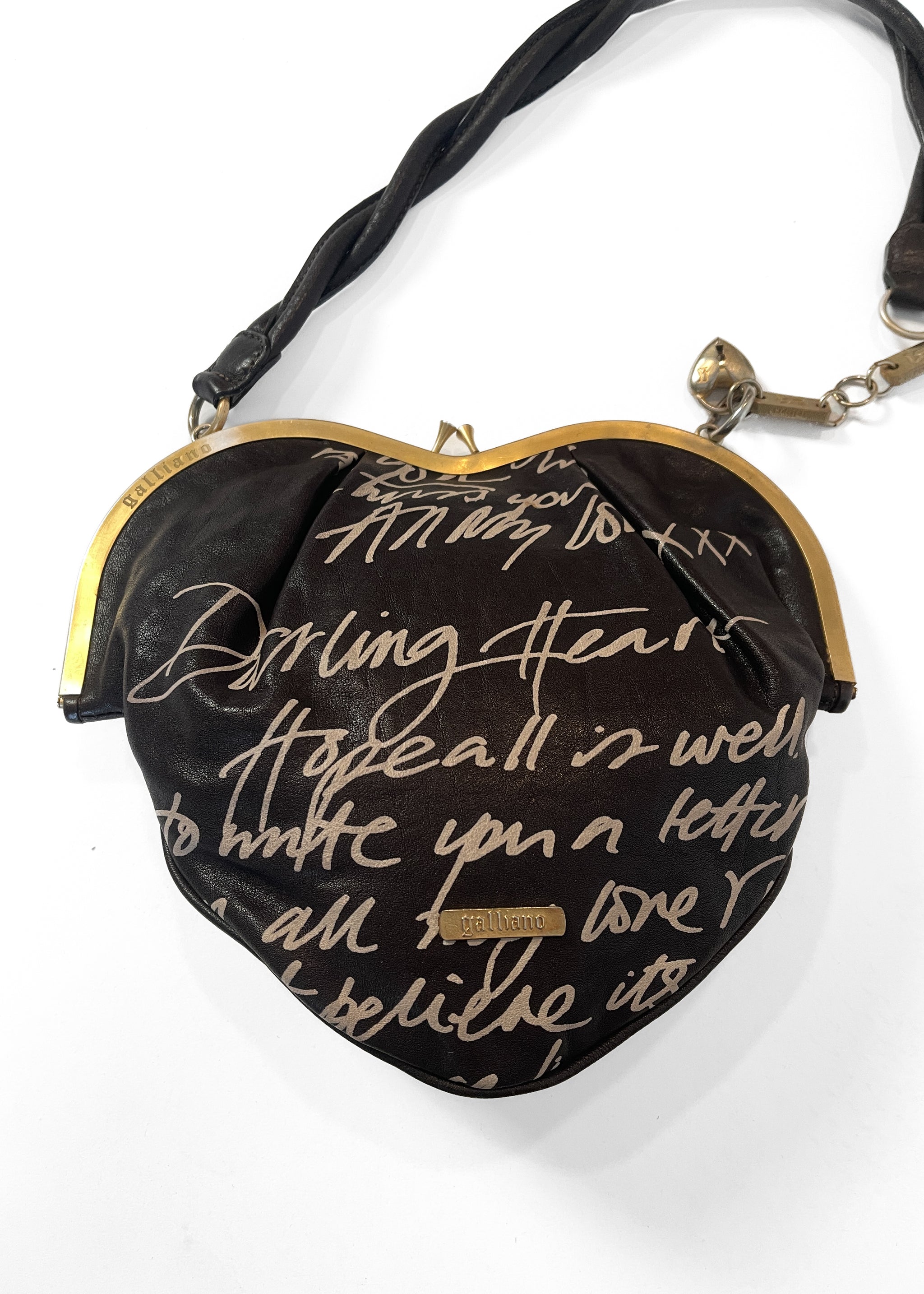 Vintage Galliano 1990s Heart Purse