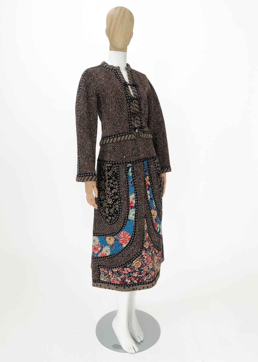 Vintage Koos Van den Akker Patchwork Suit