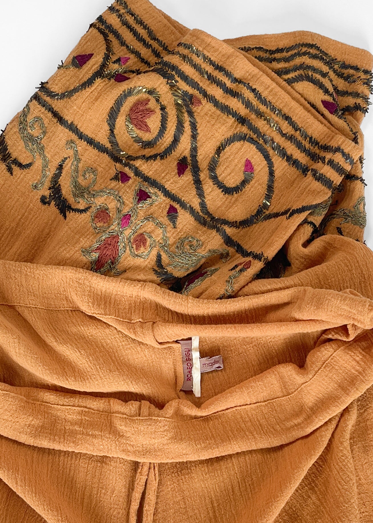 1994 Romeo Gigli Embroidered Cotton Pants