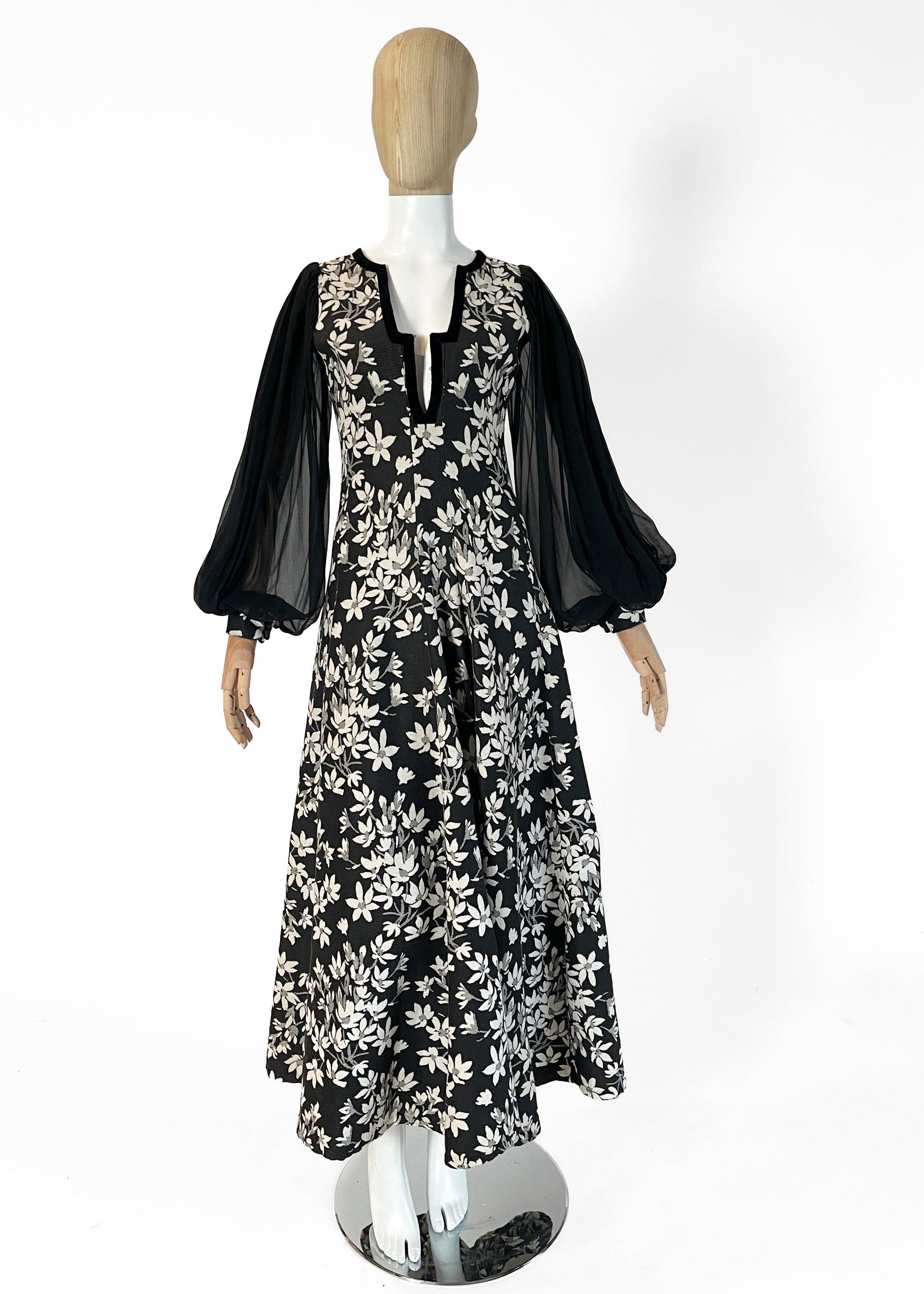 Vintage 1970s Thea Porter Tapestry Dress