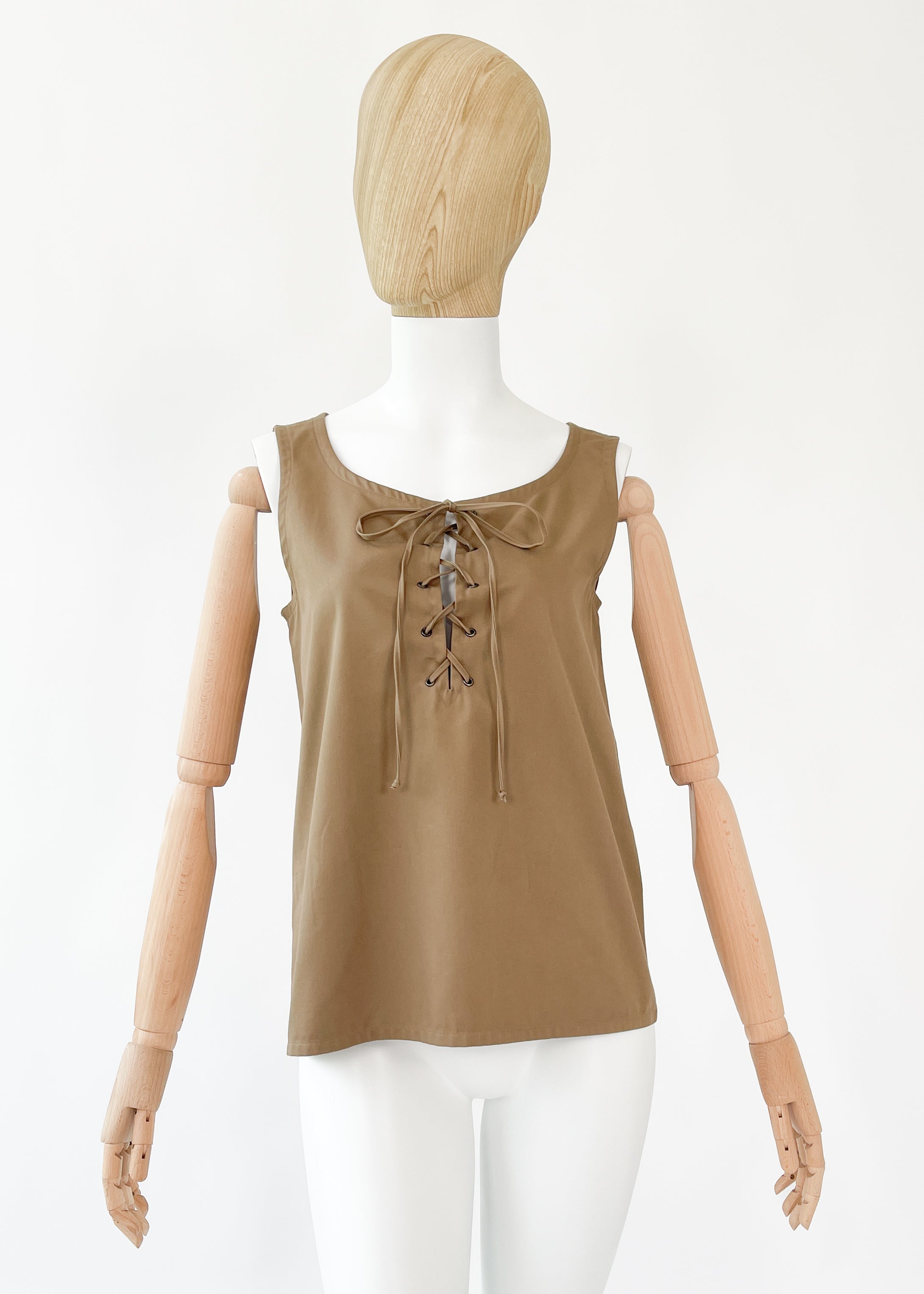 Vintage 1970s Yves Saint Laurent Safari Tank Top