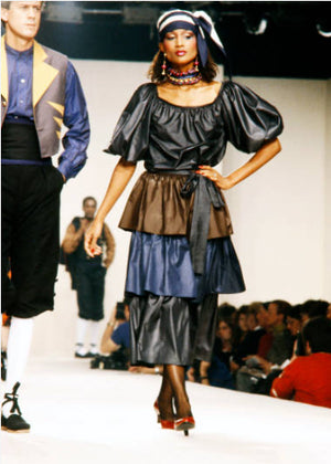 Yves Saint Laurent Spring 1980 Silk Ensemble