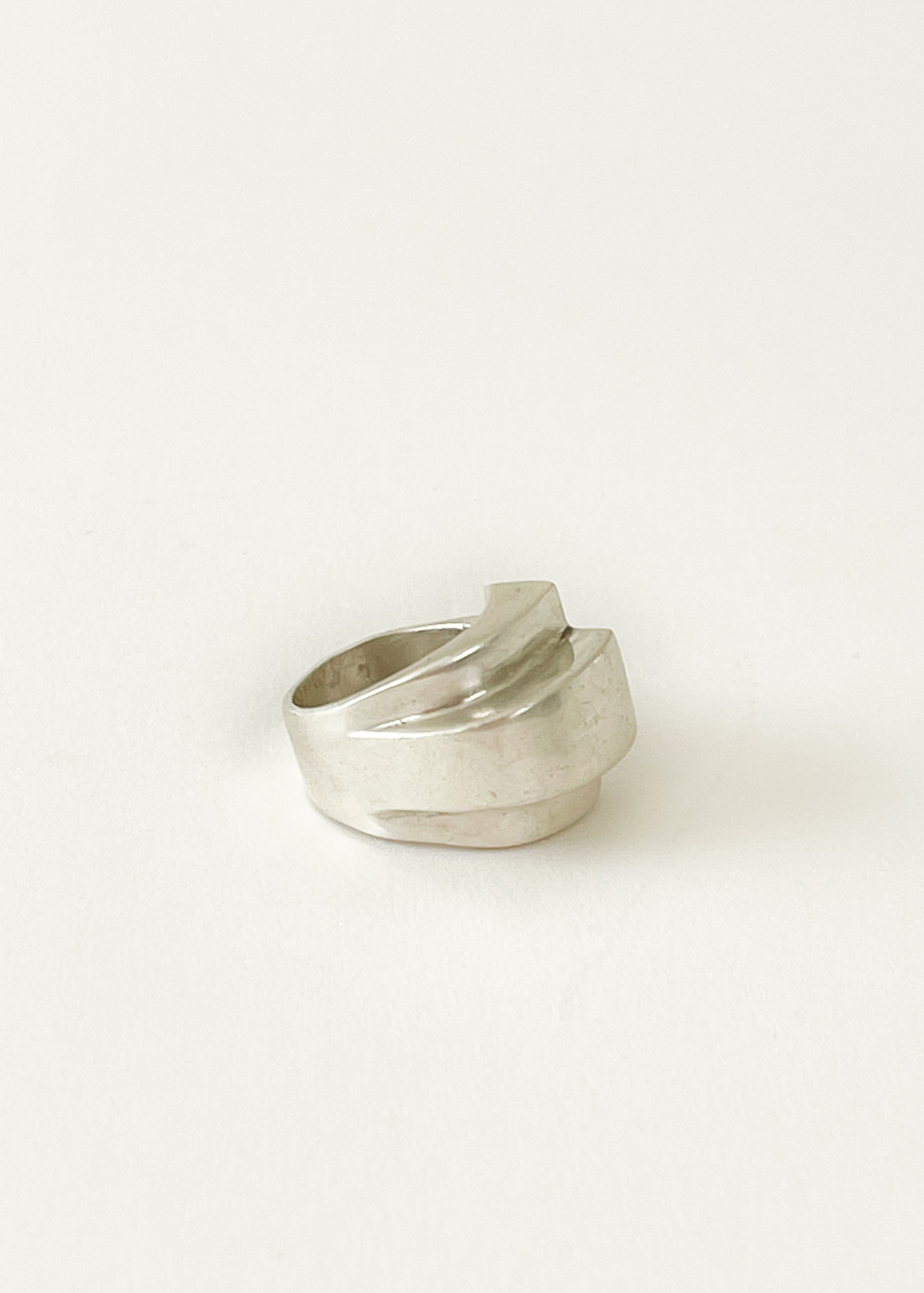 Vintage Silver Modernist Ring
