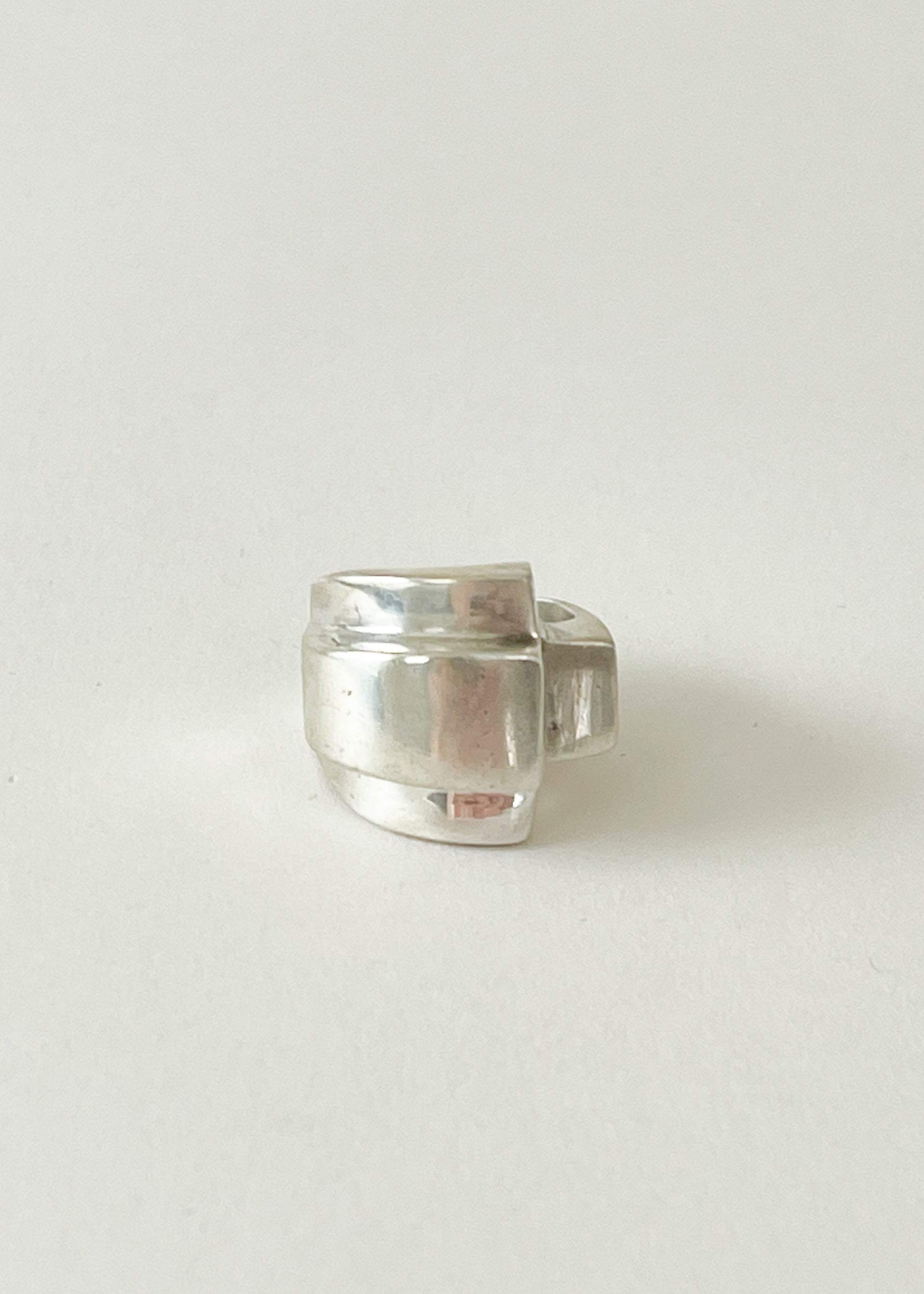 Vintage Silver Modernist Ring