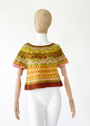 Vintage Hand Knit Sweater