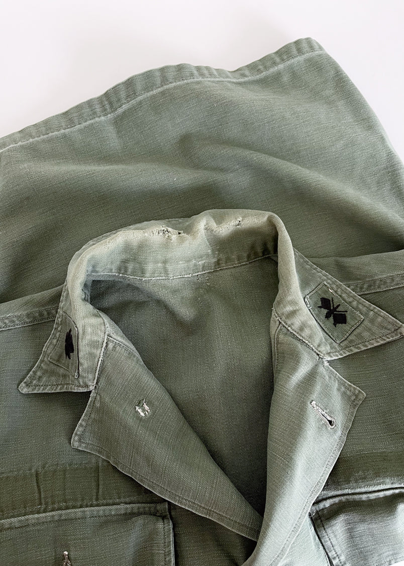 Vintage 1960s Short Sleeve Army Jacket