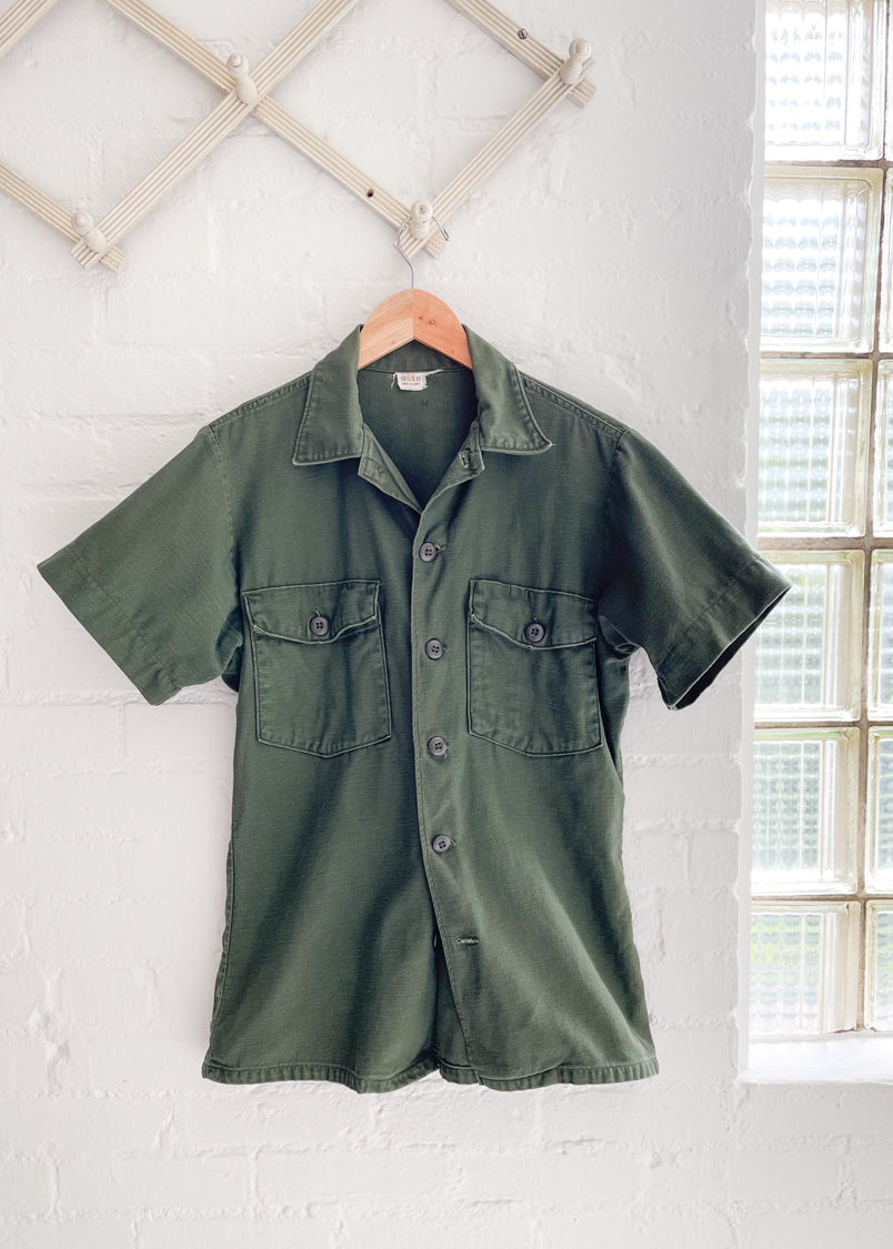 Vintage Short Sleeve Army Jacket