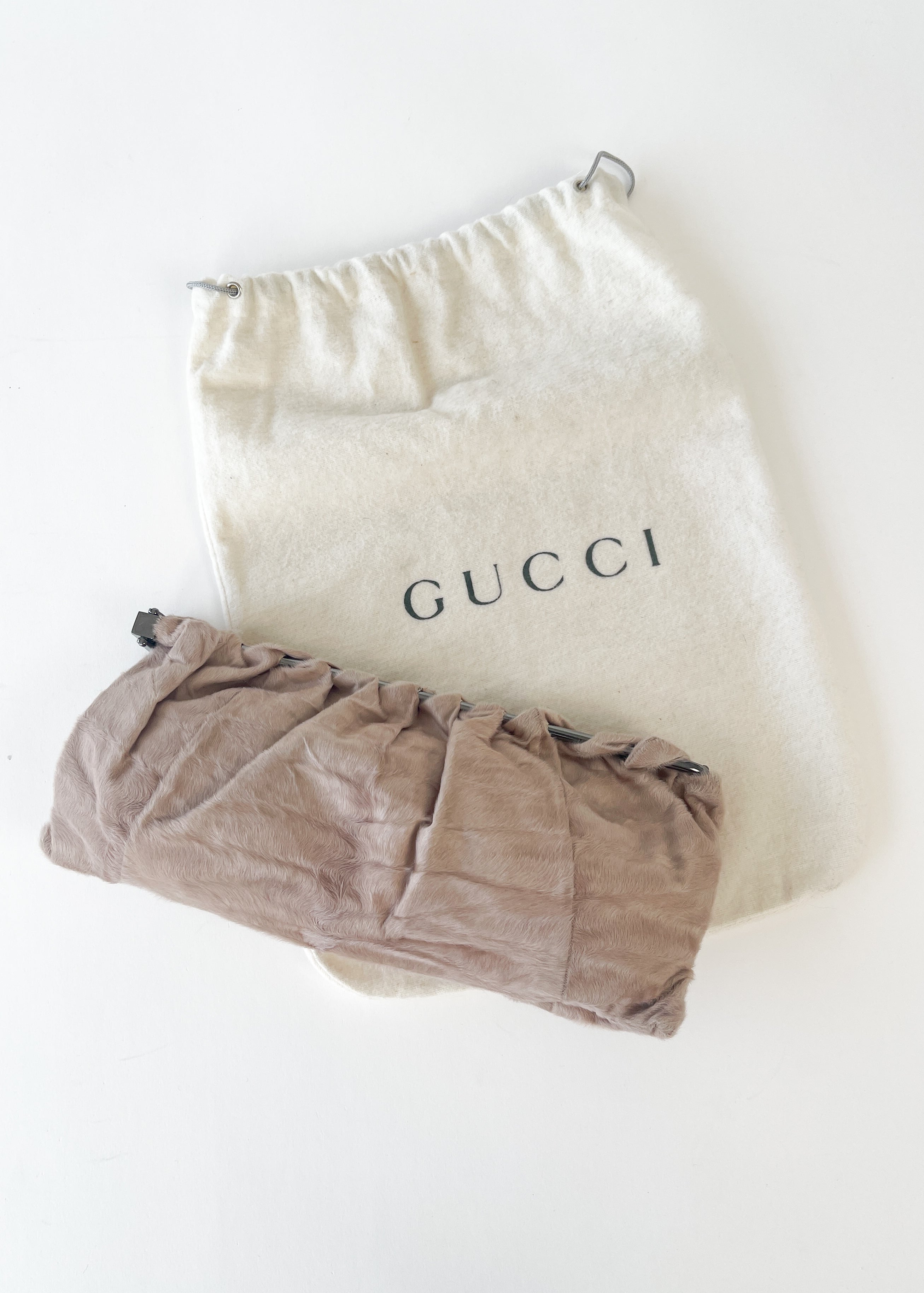 Vintage Gucci Fur Clutch 1999 A/W