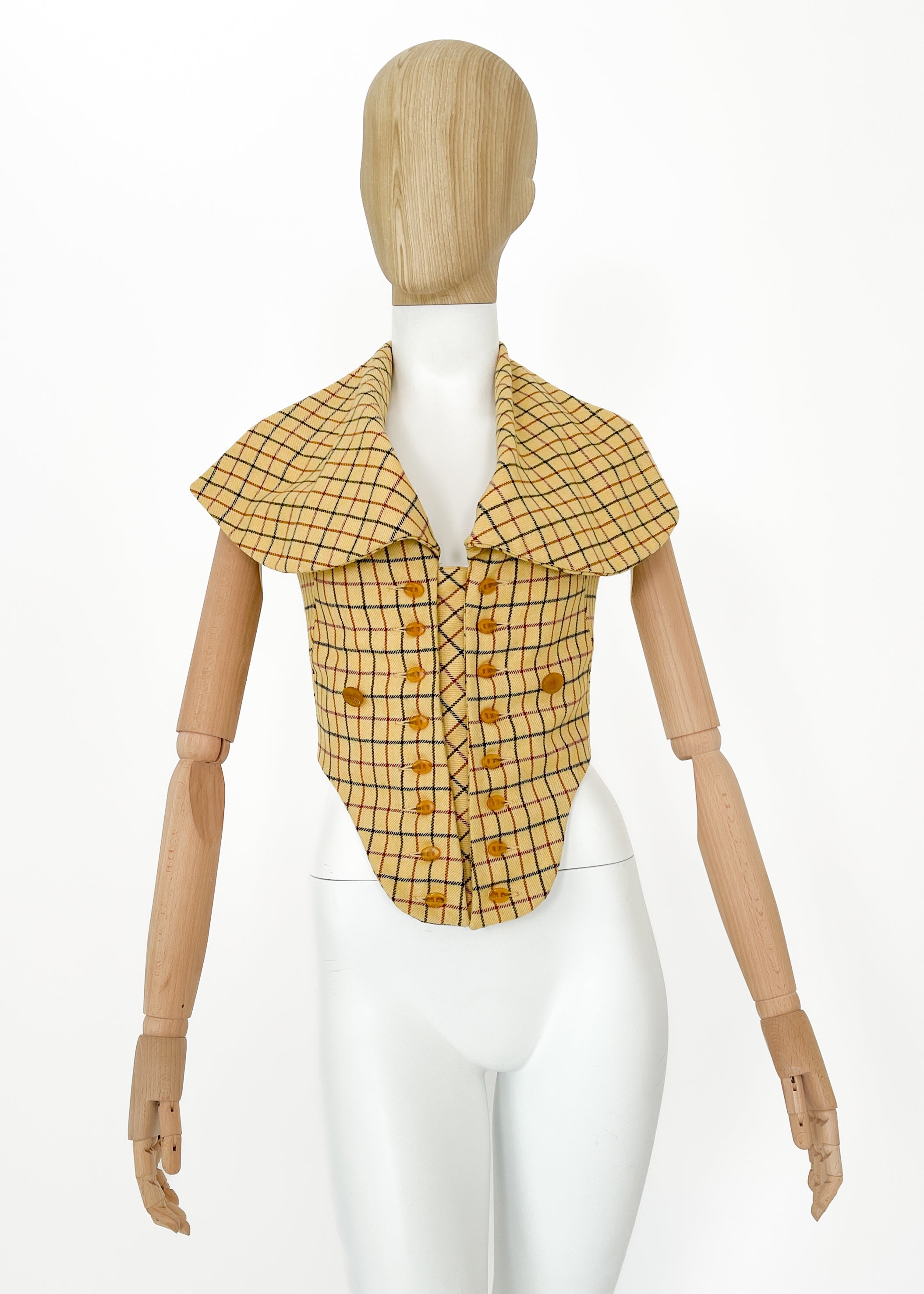 Vivienne Westwood Harris Tweed Corset Jacket & Vest — Fall 1995