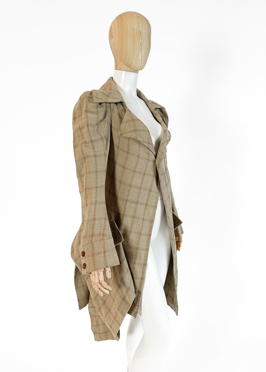 Vivienne Westwood Plaid "Pirate" Coat