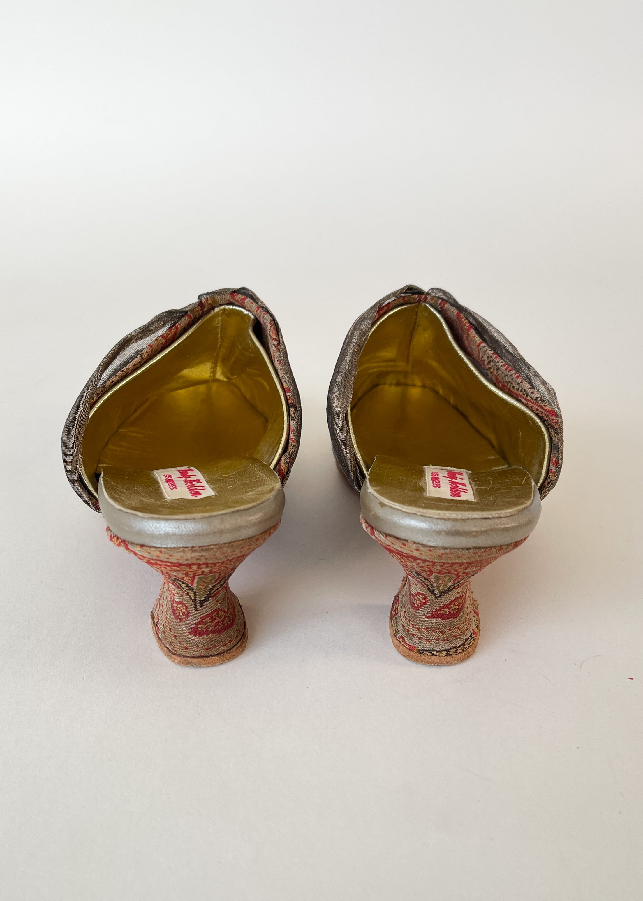 Vintage Handmade Kitten Heel Shoes