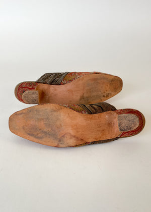 Vintage Handmade Kitten Heel Shoes