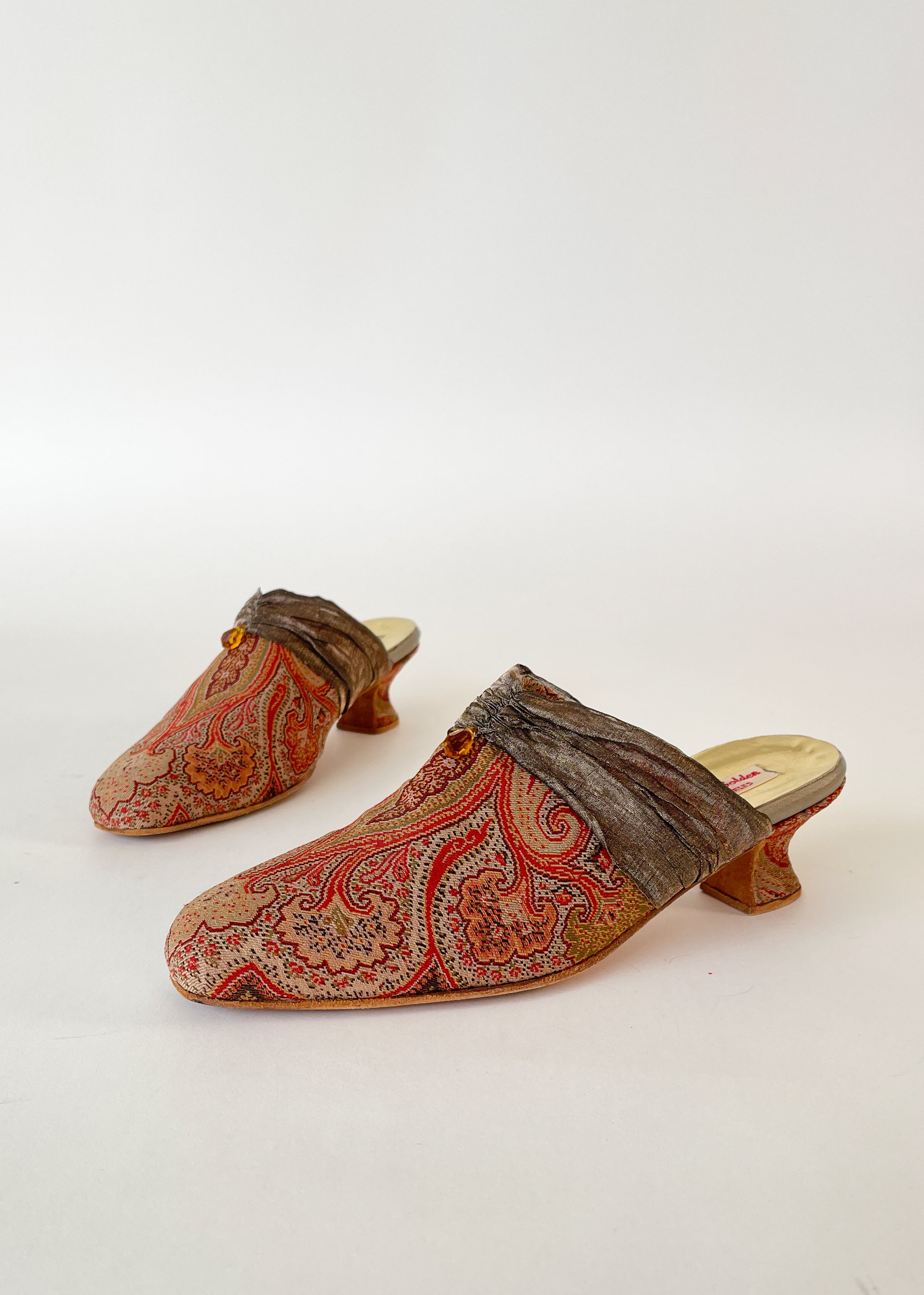 Vintage Handmade Kitten Heel Shoes