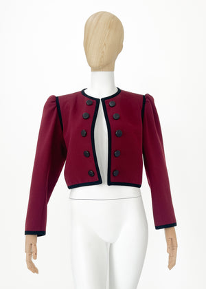 Vintage 1982 Yves Saint Laurent Cropped Jacket