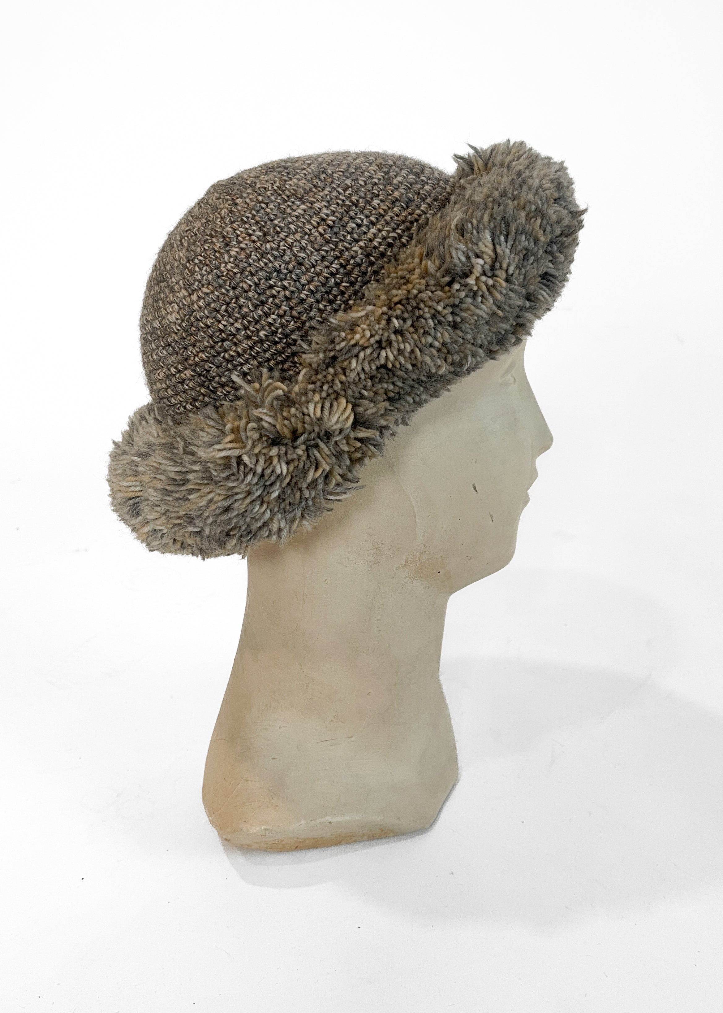 Yves Saint Laurent Fringe Knit Hat 1976 Russian Collection