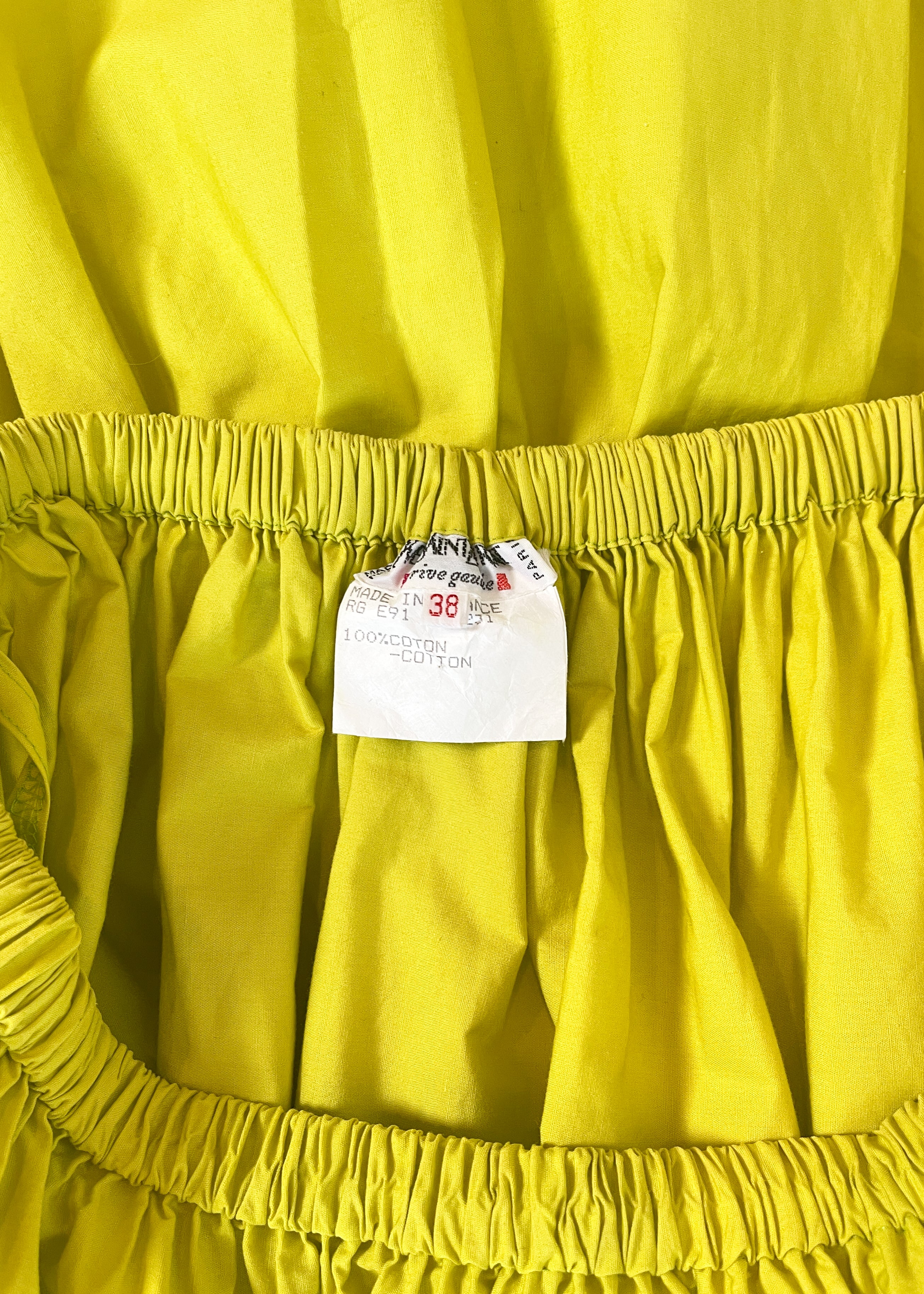 Yves Saint Laurent One-Shoulder Mini Dress Spring 1991
