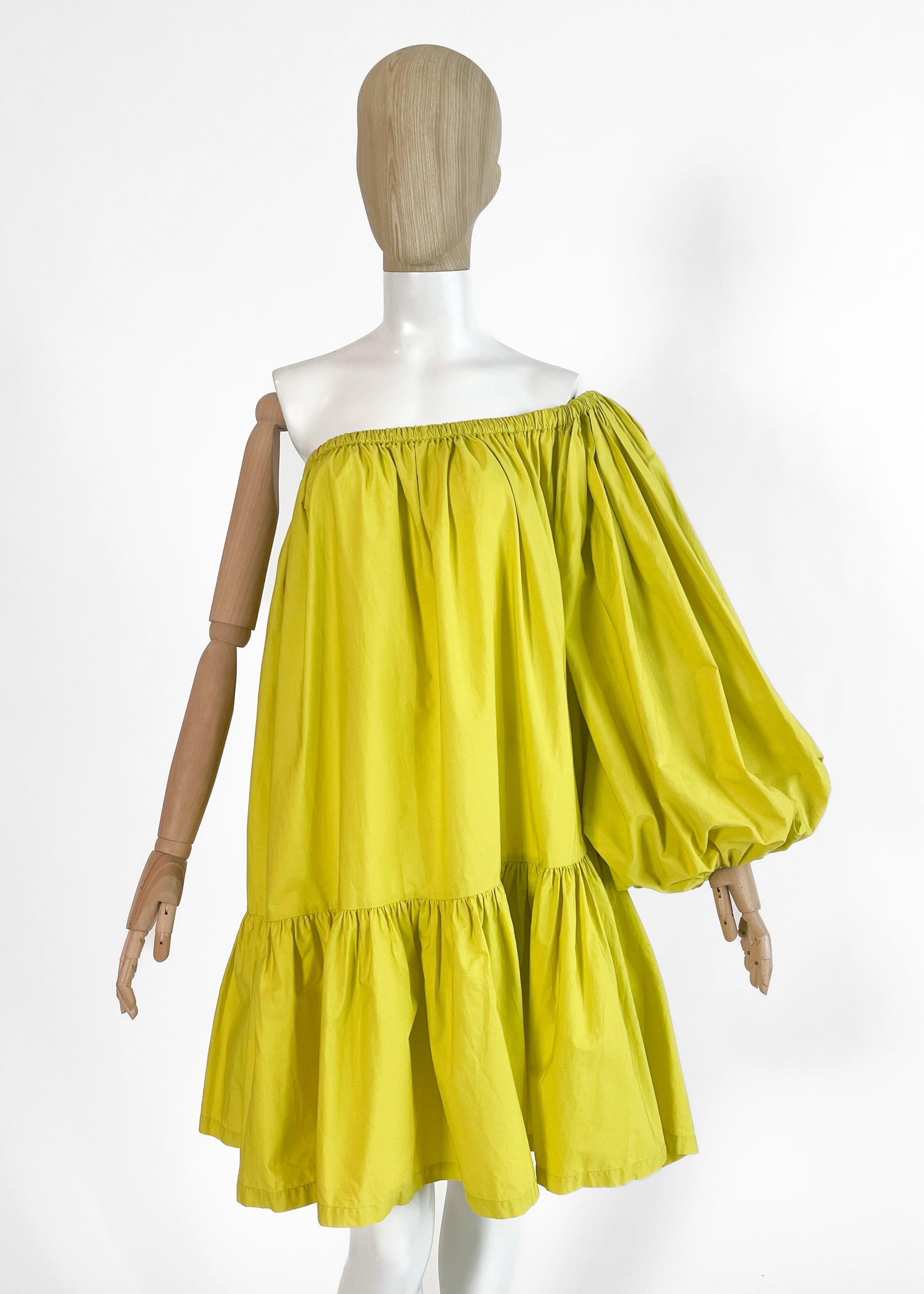Yves Saint Laurent One-Shoulder Mini Dress Spring 1991