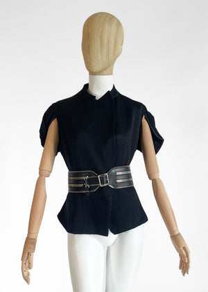 Alaia Double Zipper Wide Belt