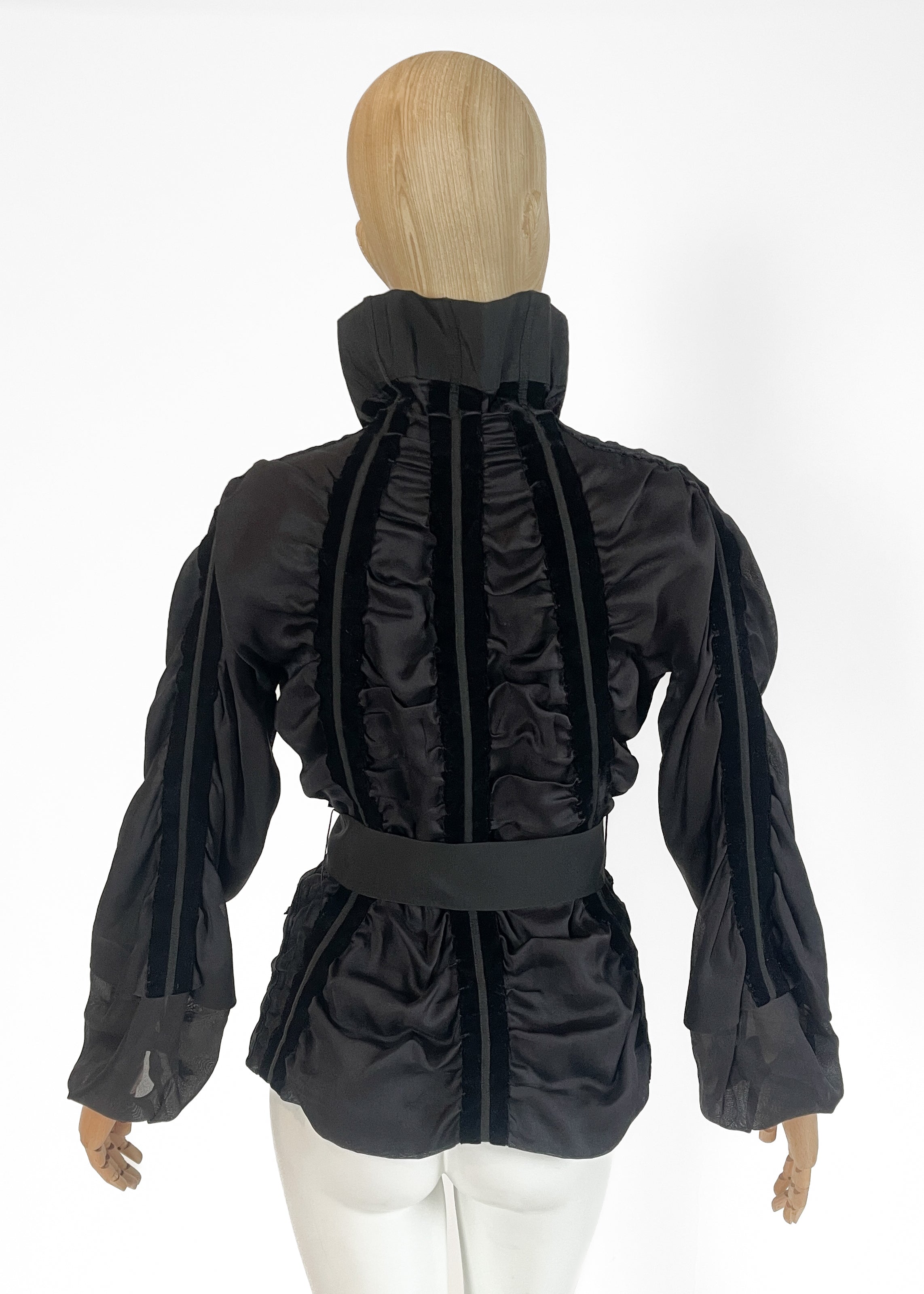 YSL Black Velvet Stripe Jacket — Tom Ford Fall 2002 Runway