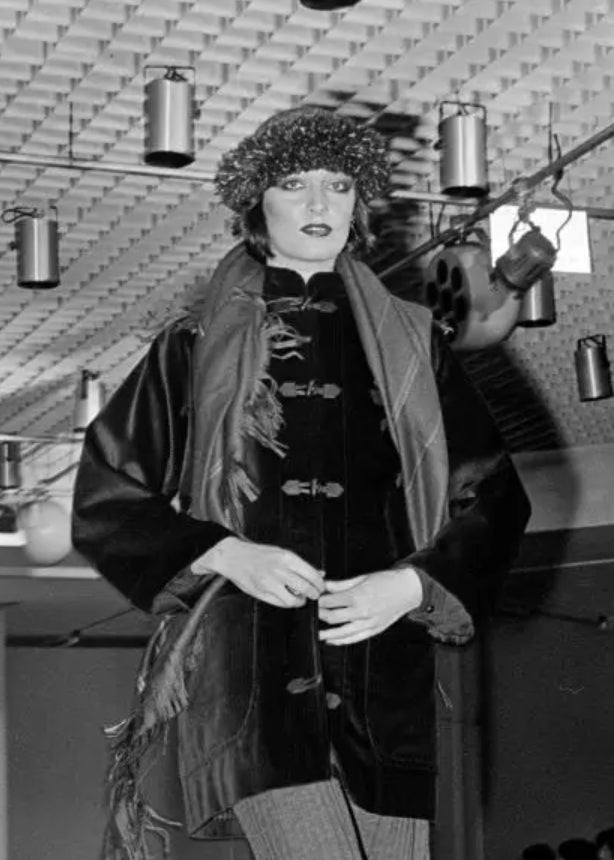 Yves Saint Laurent Fringe Knit Hat 1976 Russian Collection