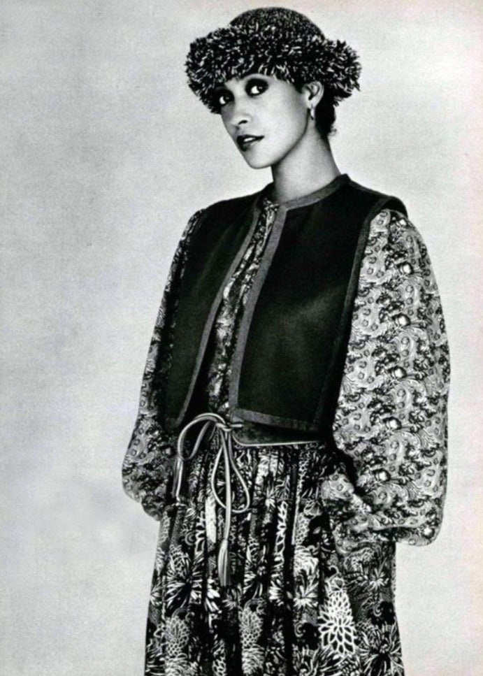 Yves Saint Laurent Fringe Knit Hat 1976 Russian Collection