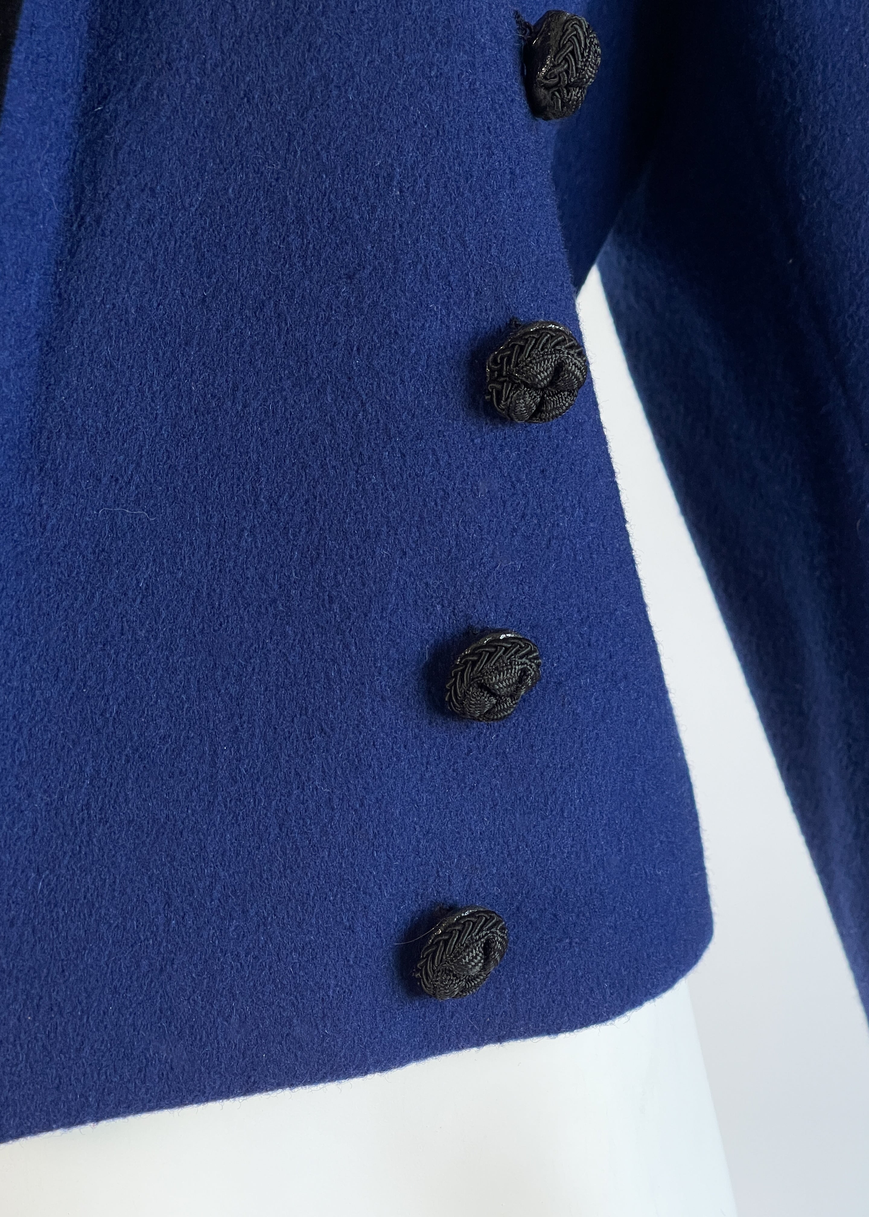 Vintage 1970s Yves Saint Laurent Wool Military Jacket