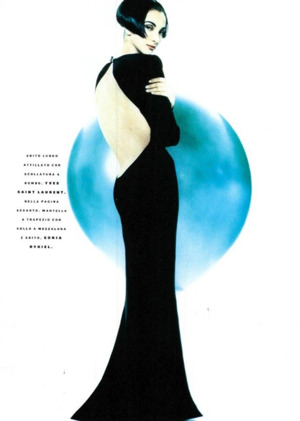 Vintage Yves Saint Laurent Backless Dress 1989