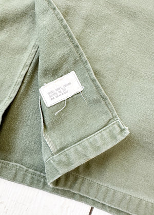 Vintage Late 60s Cropped Sleeve Army Jacket