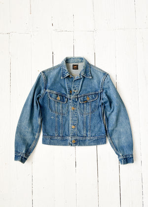 Vintage 1970s Lee Cropped Denim Jacket