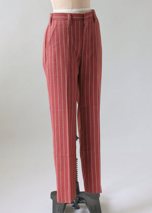 Vintage 1960s Pinstripe Menswear Pants