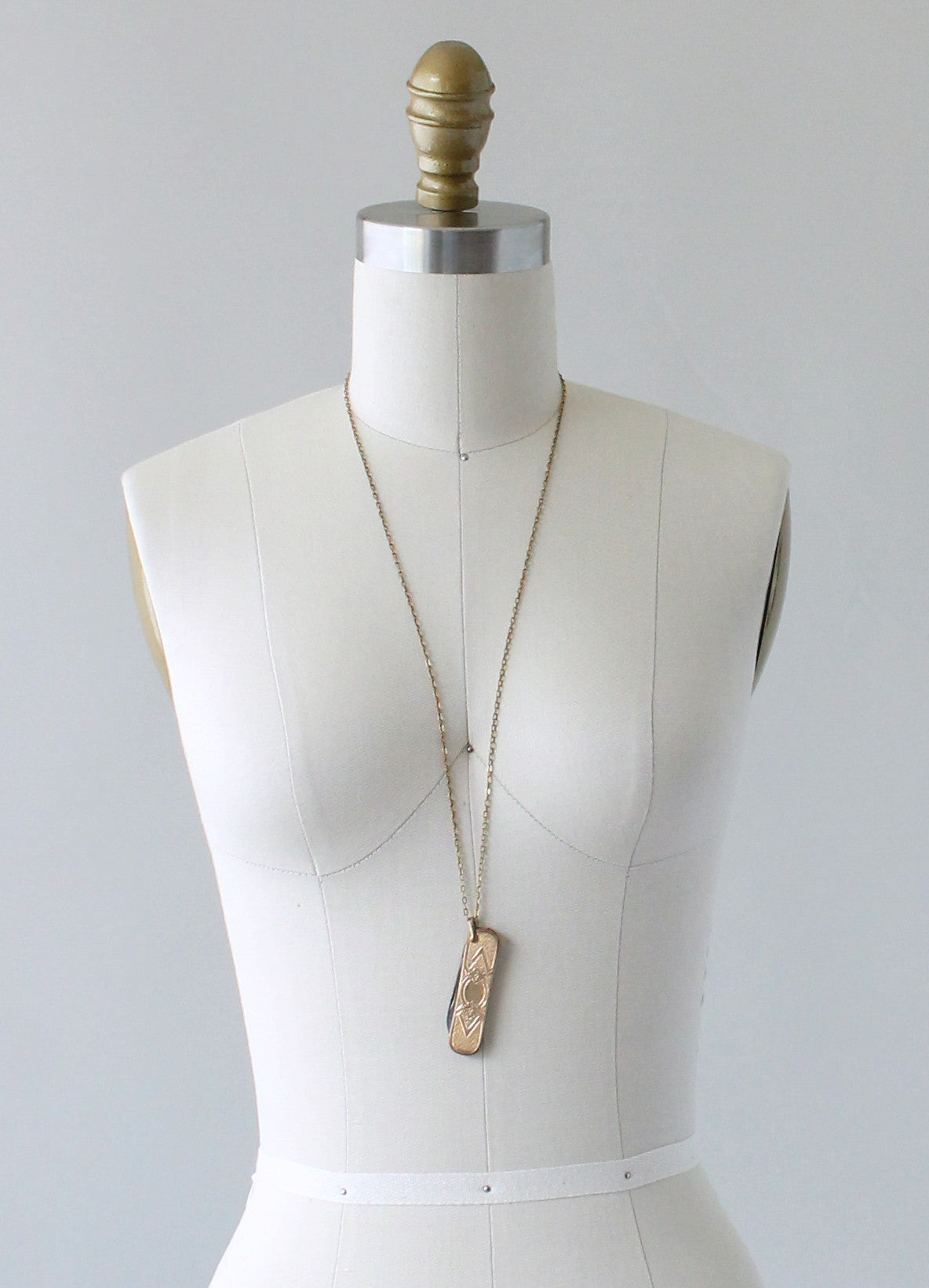 Vintage 1920s Gold Filled Knife Necklace