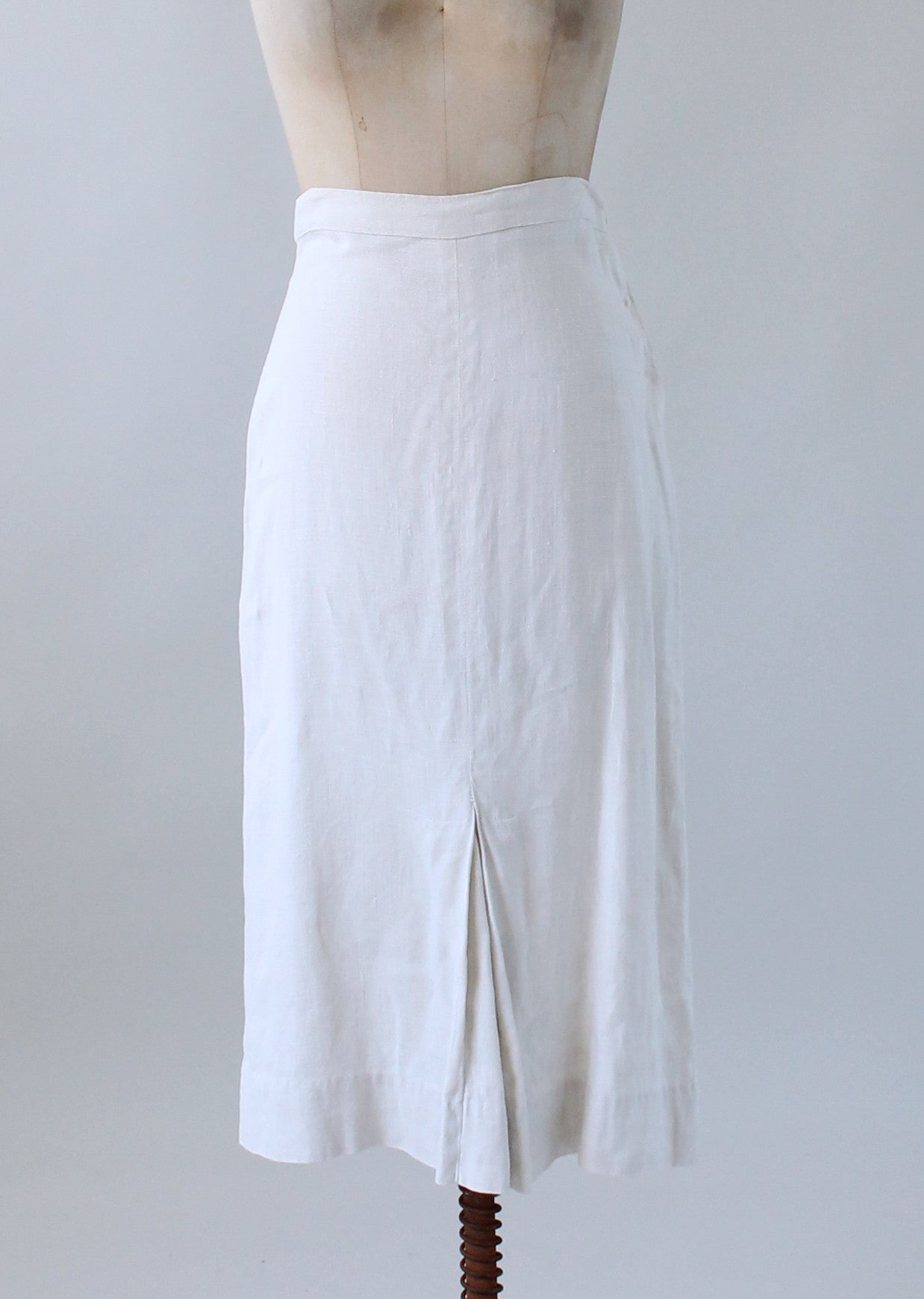 Vintage 1930s NRA Label Art Deco Linen Suit