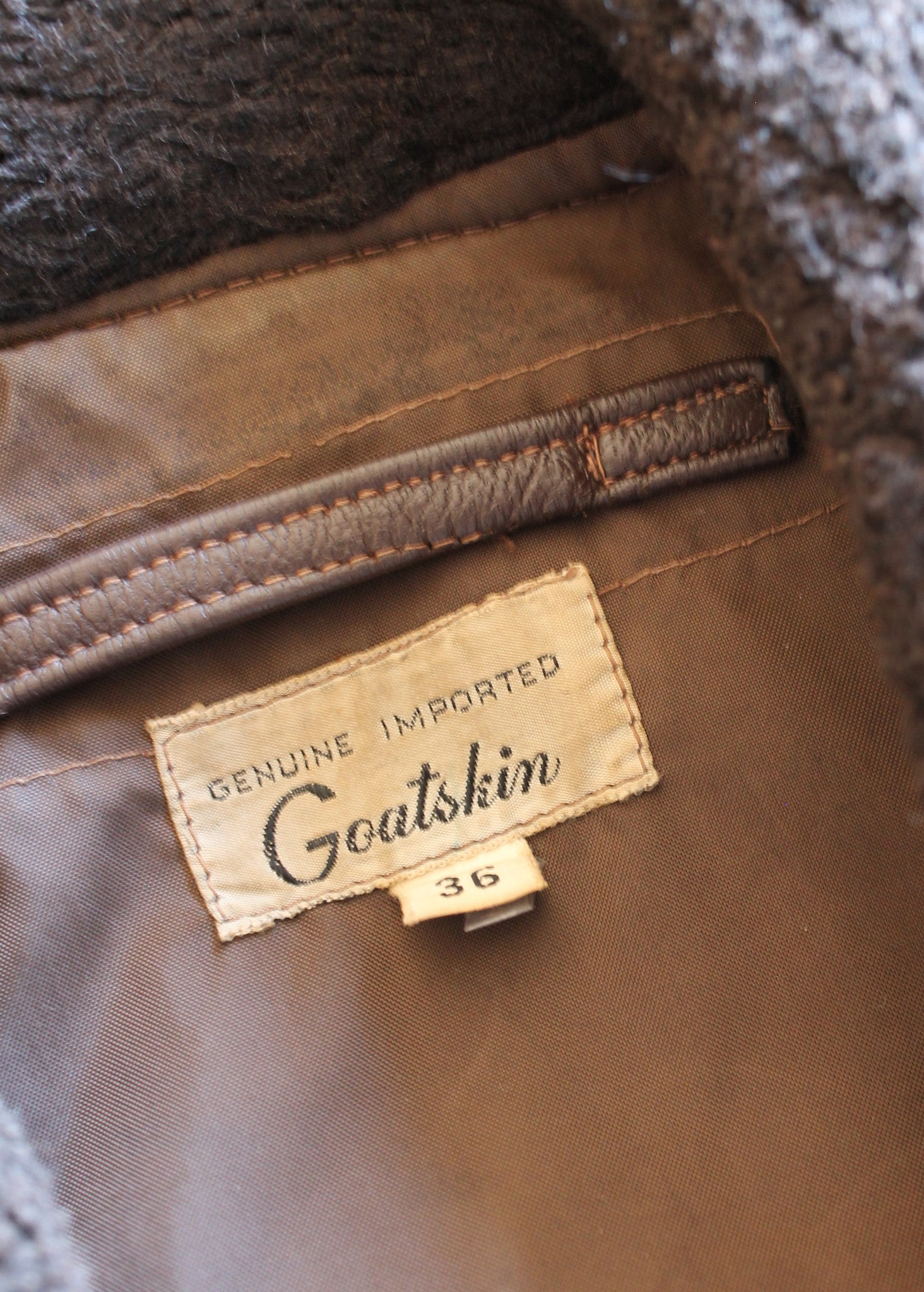 Vintage 1950s USN Leather Flight Jacket