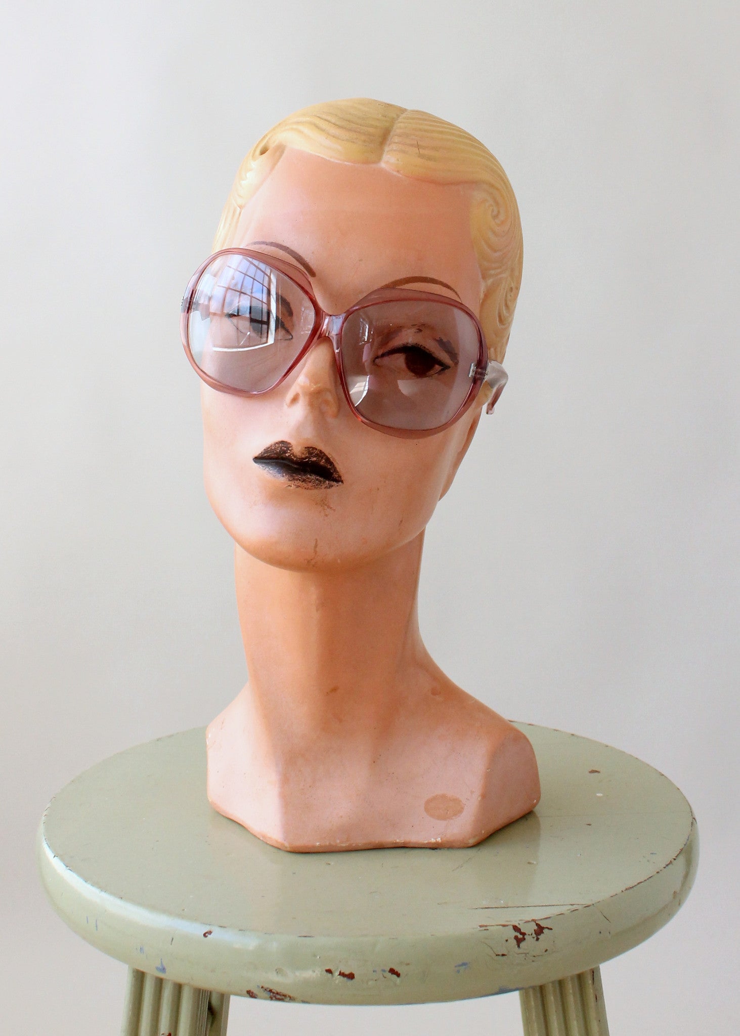 Vintage 1960s Pink Frame French Sunglasses