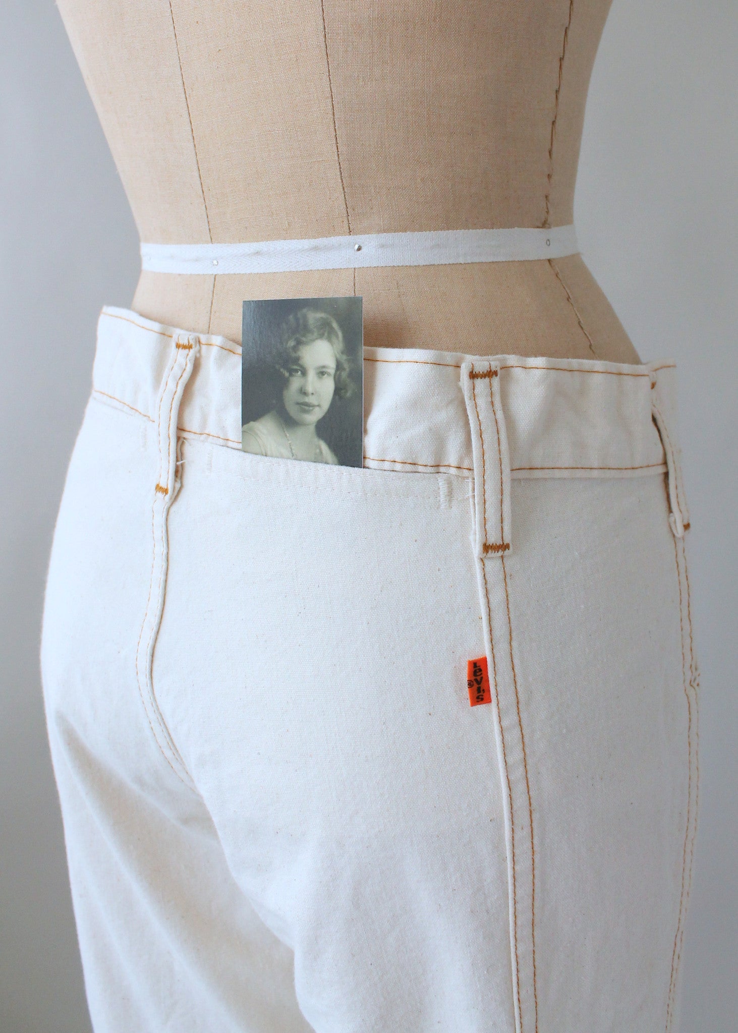 Vintage 1970s Levi's Orange Tab Low Rise Bell Bottom Jeans