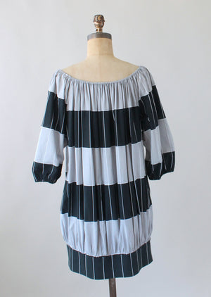 Vintage 1970s Marimekko Graphic Cotton Dress