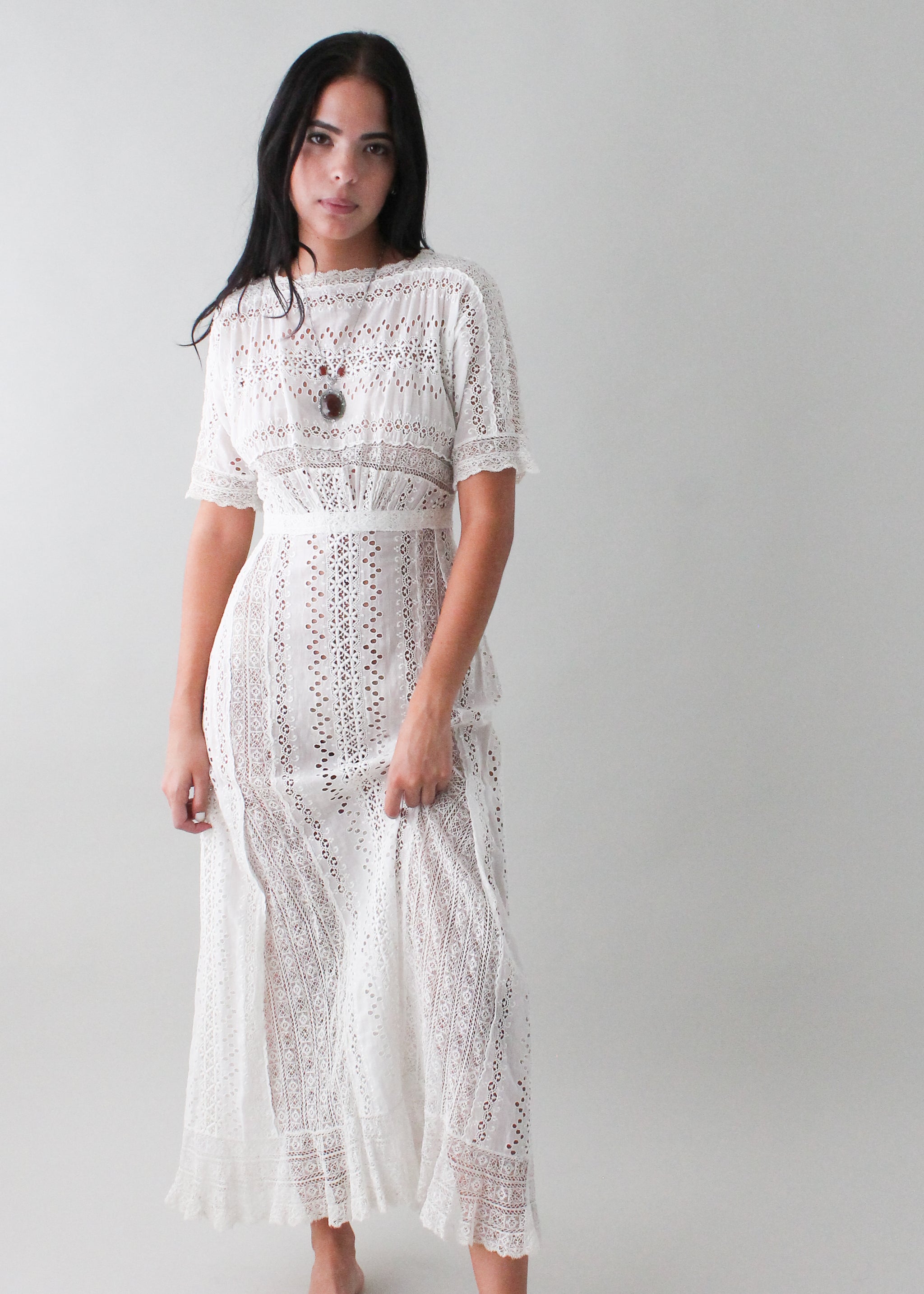 Vintage 1910s Lace Lawn Dress - Raleigh Vintage Vintage 1910s Lace Lawn Dress - Raleigh Vintage