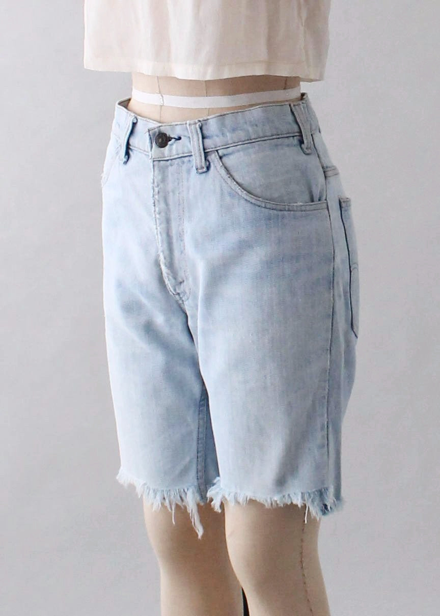 Vintage 1970s Levis Faded Jeans Shorts