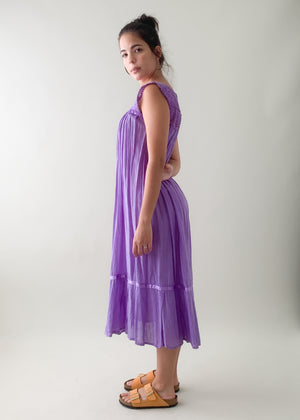 1930s Hand Dyed Cotton Dress