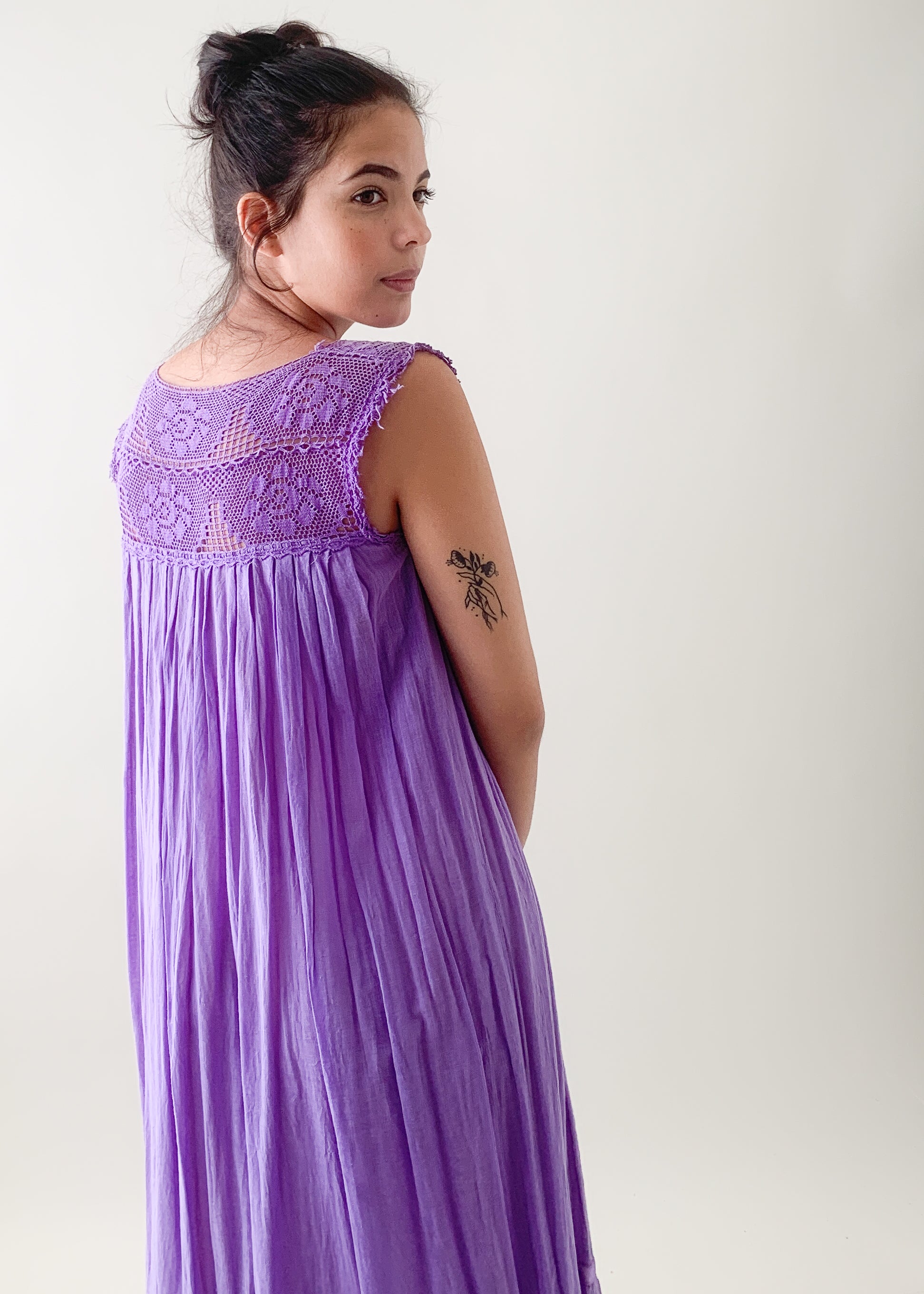 1930s Hand Dyed Cotton Dress