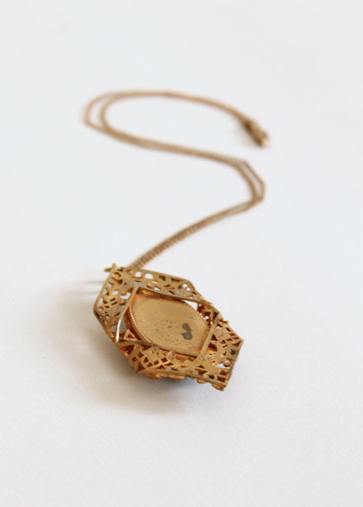 Vintage 1930s Art Deco Blue Sargasso Sea Necklace