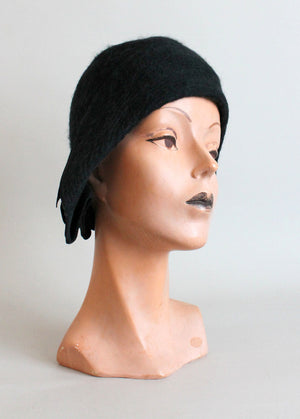 Vintage Late 1920s Winter Cloche Hat