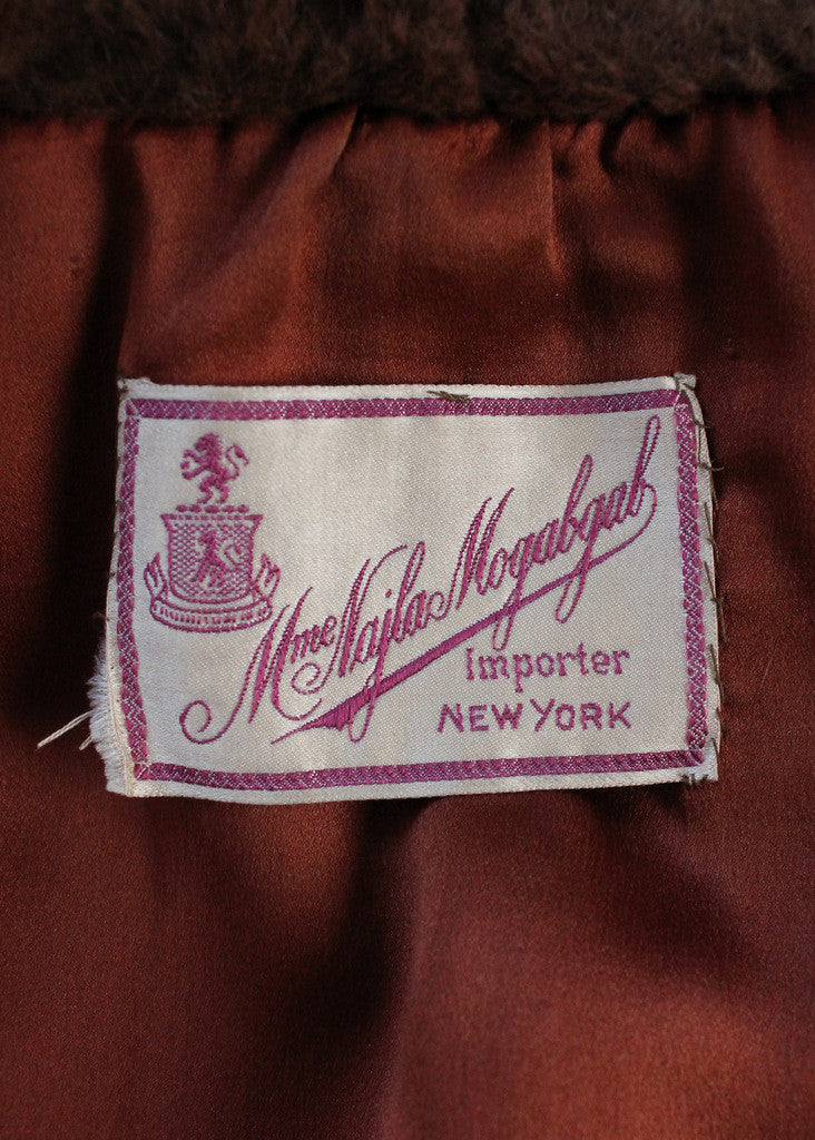 Vintage 1920s Velvet and Fur Cocoon Coat