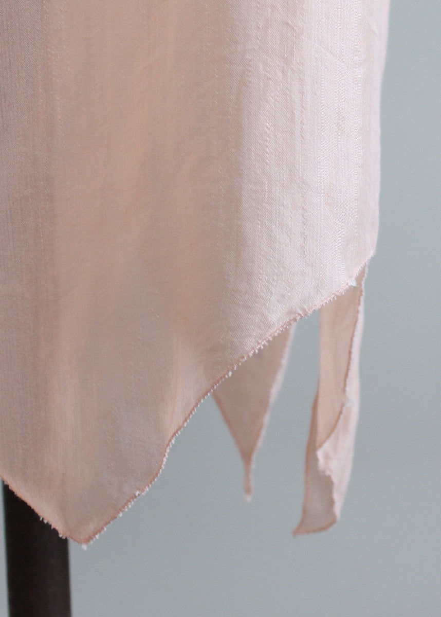 Vintage 1920s Embroidered Silk Nightgown