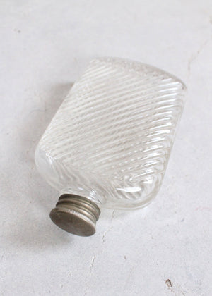 Vintage 1920s Glass Ladies Purse Size Flask