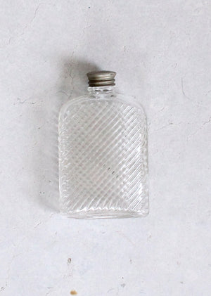 Vintage 1920s Glass Ladies Purse Size Flask