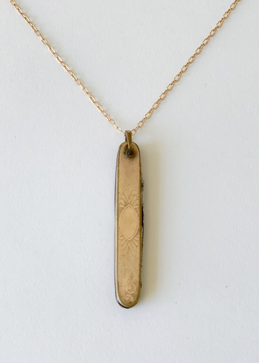 Vintage 1920s Pocket Knife Necklace